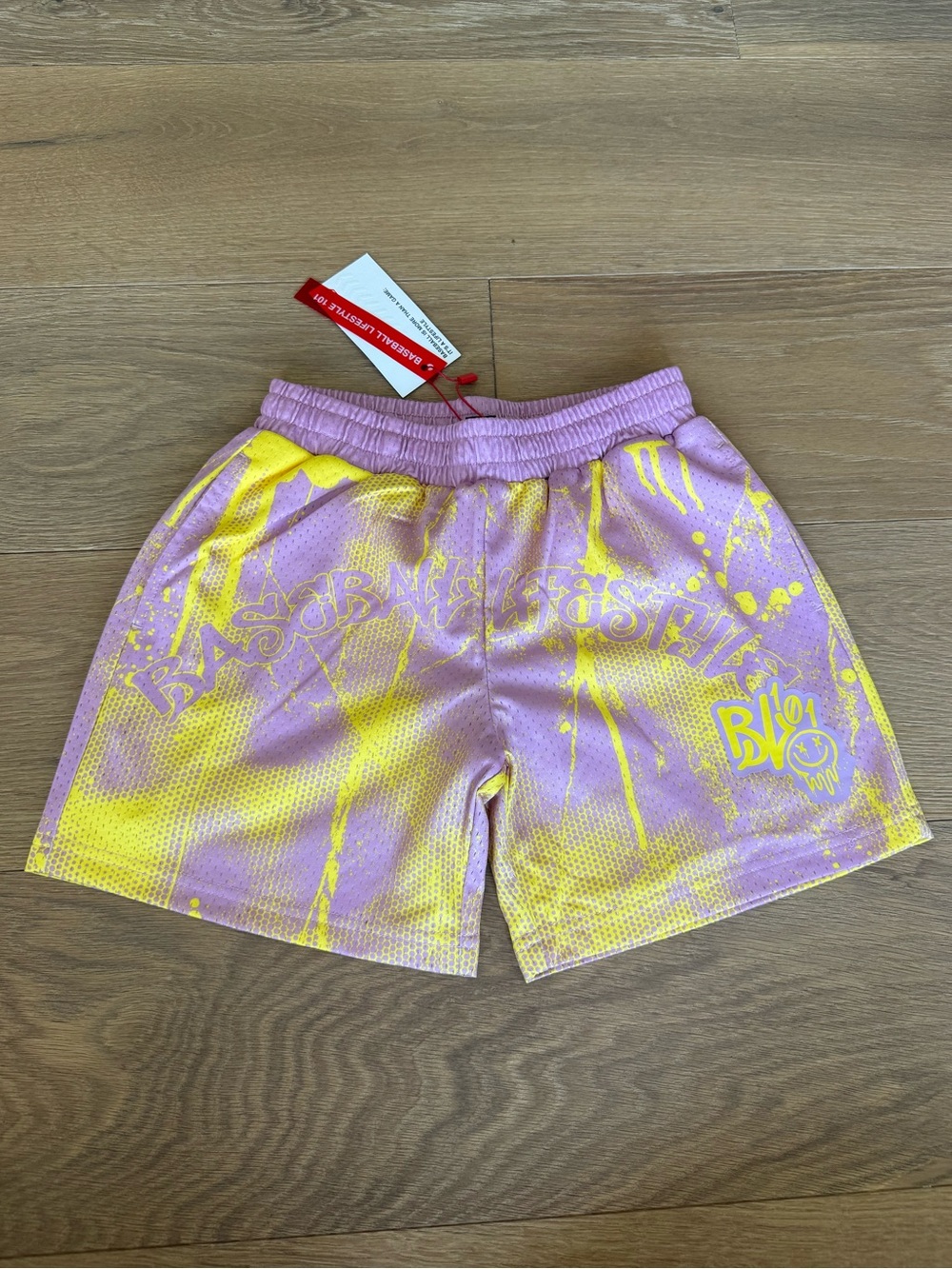 Baseball Lifestyle 101 - Retro Graffiti Shorts - Youth- NEW WITH TAGS